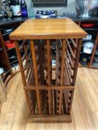 Mahogany Wine Rack with Top